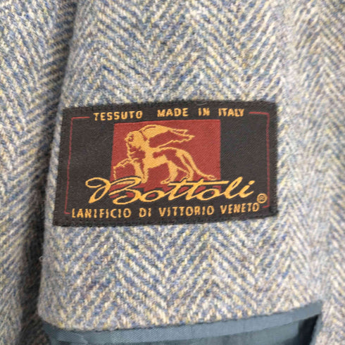 ボットーリ BOTTOLI MADE IN ITALY ウールヘリンボーンテーラードジャケット メンズ JPN:52