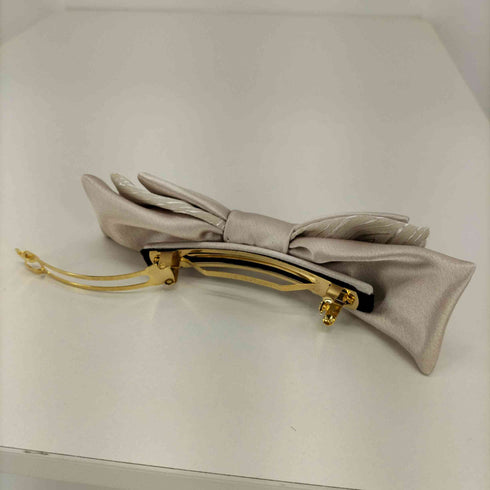アレクサンドルドゥパリ ALEXANDRE DE PARIS サテン リボン バレッタ ヘア アクセサリー レディース
