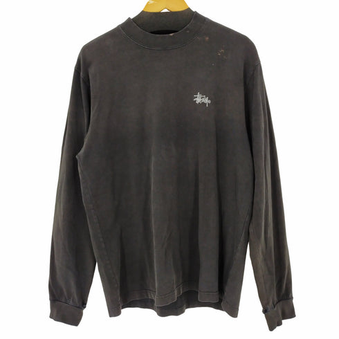 ステューシー Stussy STOCK LOGO L/S TEE ブリーチ ダメージ メンズ JPN:M