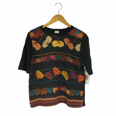 ポールスミス Paul Smith 異素材切替花柄 S/S Tシャツ レディース import:M