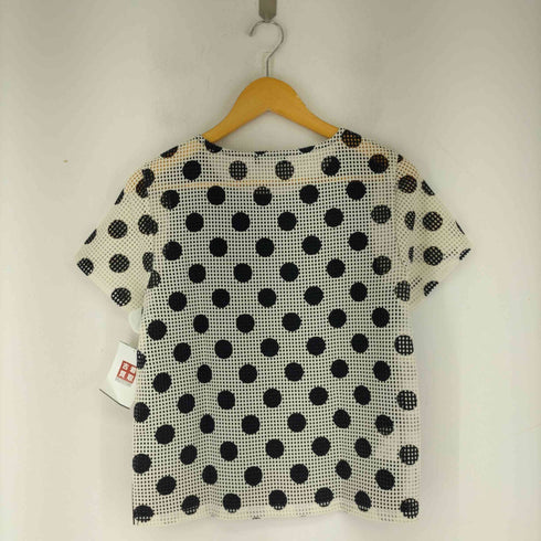 ポールスミスブラック Paul Smith BLACK ドット柄メッシュ切替 S/S Tシャツ レディース import:M