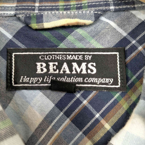 ビームス BEAMS マドラスチェック ボタンダウンシャツ メンズ JPN:M