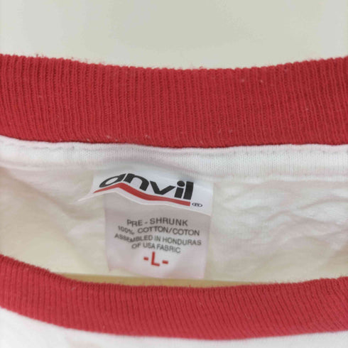 00S Anvil ボディ GEORGIA GYM DOGS プリント リンガー Tシャツ トリム メンズ import:L
