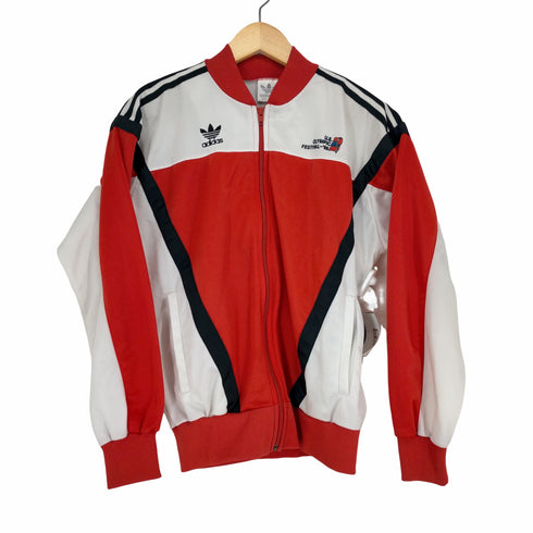 アディダス adidas 80s 銀タグ USA製 U.S. OLYM PIC FESTIVAL ブルゾンジャケット メンズ JPN:S