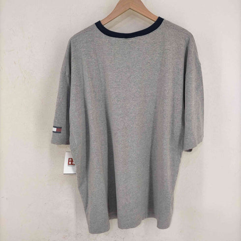 トミーヒルフィガー TOMMY HILFIGER MADE IN USA ロゴ三段プリント 霜降りTシャツ INTERNATIONAL GAME メンズ import:XXL