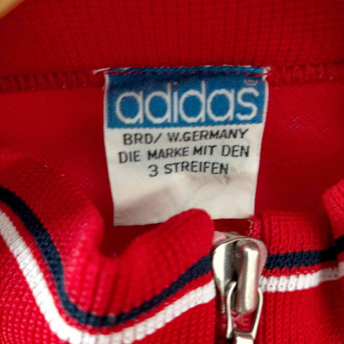 アディダス adidas 70s- オリジナルロゴ刺繍ハイネックブルゾンジャケット メンズ