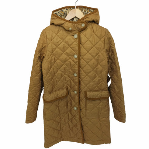 トラディショナルウェザーウェア Traditional Weatherwear レオパード裏起毛 キルティング ステンカラーコート レディース JPN:34