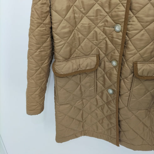 トラディショナルウェザーウェア Traditional Weatherwear レオパード裏起毛 キルティング ステンカラーコート レディース JPN:34