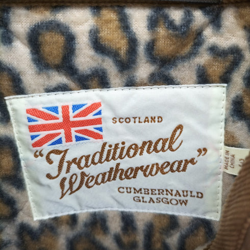 トラディショナルウェザーウェア Traditional Weatherwear レオパード裏起毛 キルティング ステンカラーコート レディース JPN:34
