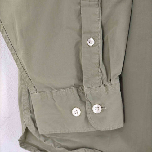 ギャップ Gap 90-00s OLD GAP 裾ロゴ刺繍 コットンL/Sシャツ マチ付き メンズ import:XL