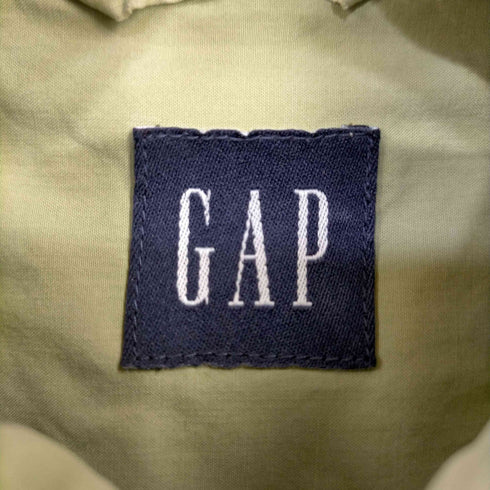 ギャップ Gap 90-00s OLD GAP 裾ロゴ刺繍 コットンL/Sシャツ マチ付き メンズ import:XL