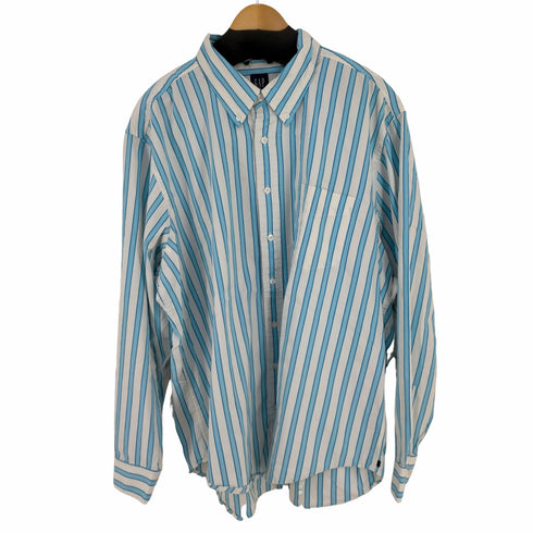 ギャップ Gap 00s OLD GAP ボタンダウンストライプL/Sシャツ メンズ import:XL