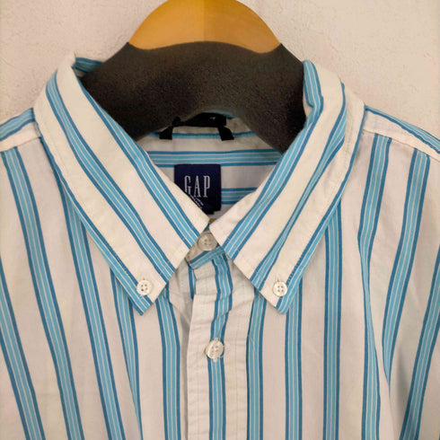 ギャップ Gap 00s OLD GAP ボタンダウンストライプL/Sシャツ メンズ import:XL