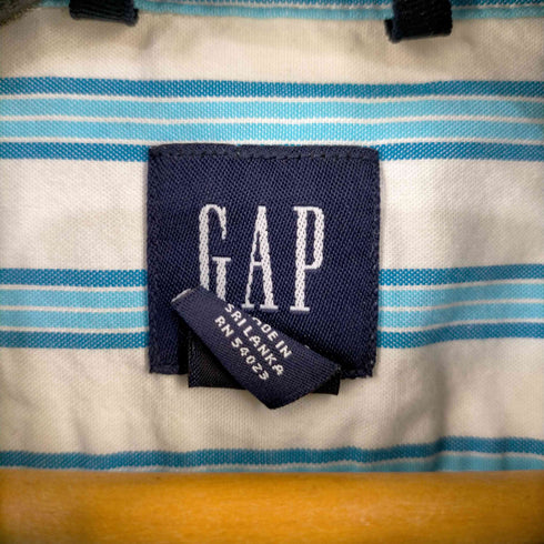 ギャップ Gap 00s OLD GAP ボタンダウンストライプL/Sシャツ メンズ import:XL