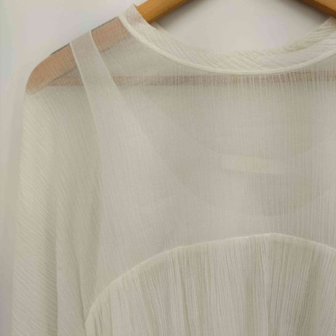 クロエ Chloe シフォンギャザーブラウス プルオーバー レディース JPN:34