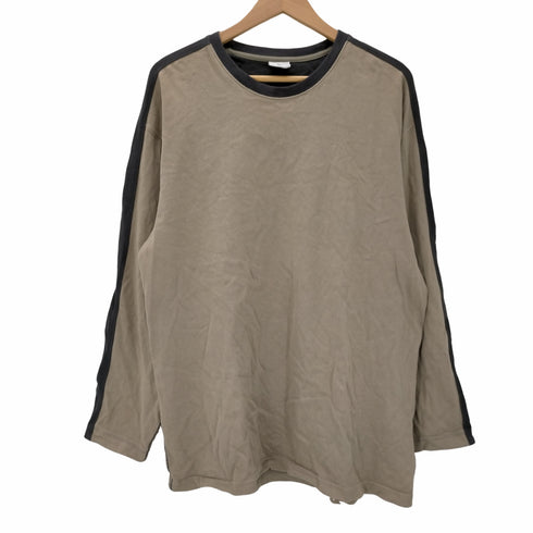コロンビア Columbia ライン コットン クルーネック 長袖Tシャツ メンズ import:L