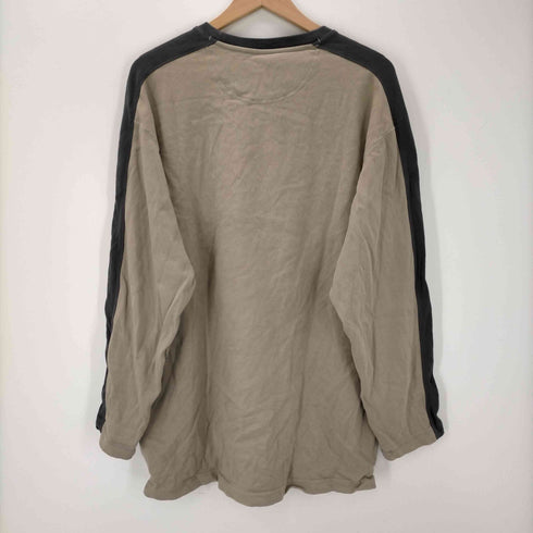 コロンビア Columbia ライン コットン クルーネック 長袖Tシャツ メンズ import:L