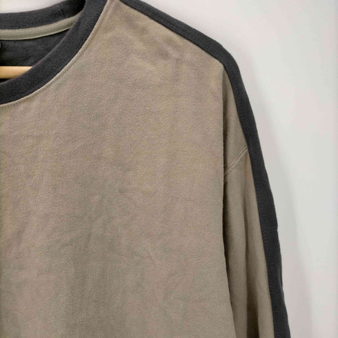 コロンビア Columbia ライン コットン クルーネック 長袖Tシャツ メンズ import:L