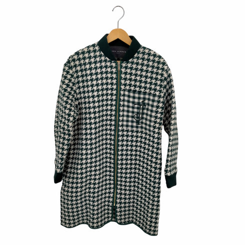 タラジャーモン TARA JARMON 千鳥柄 ジップ ロングコート レディース 36