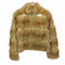 バーガークリステンセン BIRGER CHRISTENSEN セーブルファージャケット ジップアップ 羊革 ラムレザー切替ジャケット レディース