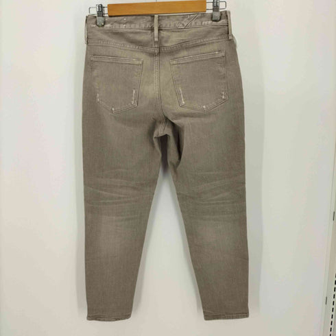 アッパーハイツ upper hights THE LADY ダメージ加工 ストレッチ スリム ボーイフレンド テーパード デニム パンツ レディース US:24