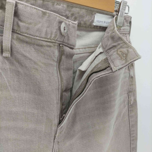 アッパーハイツ upper hights THE LADY ダメージ加工 ストレッチ スリム ボーイフレンド テーパード デニム パンツ レディース US:24