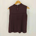 フォクシーニューヨーク FOXEY NEW YORK 20SS Chic Pleats Top ノースリーブ Aライン バックプリーツ プルオーバー ハイネック シャツ ブラウス レディース JPN:38