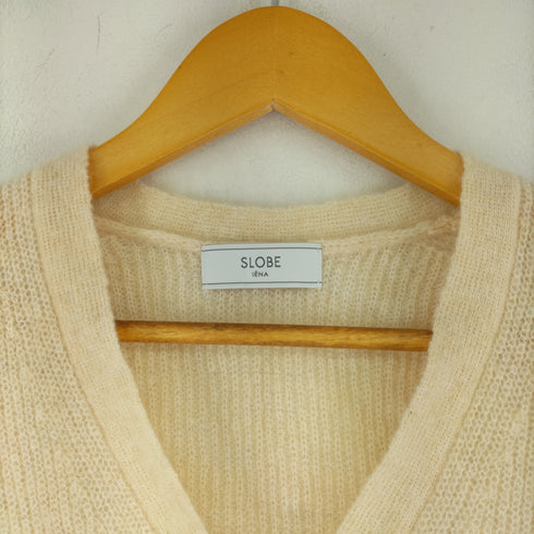 スローブイエナ SLOBE IENA MOHAIR CROP CARDIGAN レディース FREE
