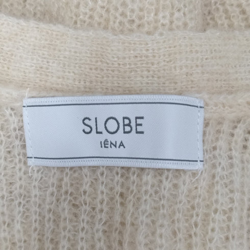スローブイエナ SLOBE IENA MOHAIR CROP CARDIGAN レディース FREE