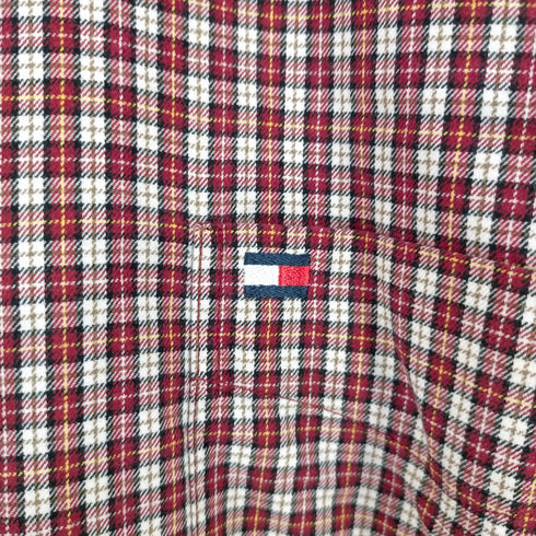 トミーヒルフィガー TOMMY HILFIGER 90s チェックL/Sシャツ メンズ import:XL