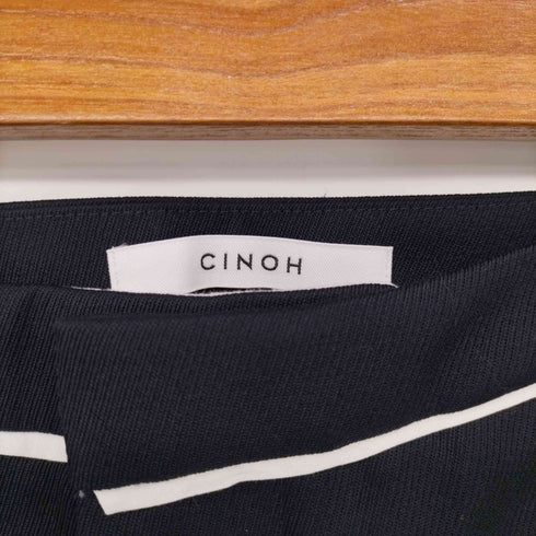 チノ CINOH super120s キャバリー ツイル ジッパーフライ ベルボトム ワイド フレア パンツ レディース JPN:34
