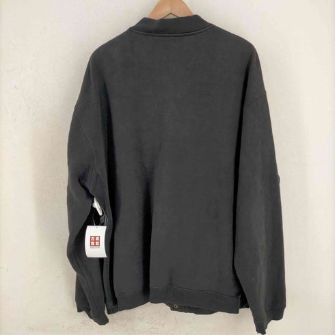 ステューシー Stussy USA製 OLD STUSSY 紺タグ ロゴ刺繍 スウェットスナップスタジャン メンズ JPN:XL