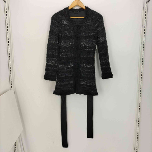トゥービーシック TO BE CHIC スパンコールツイードノーカラーコート レディース JPN:2