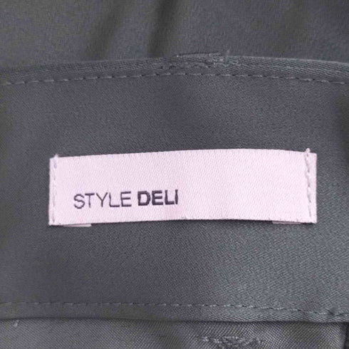 スタイルデリ STYLE DELI 微光沢サテンセミワイドパンツ レディース JPN:1
