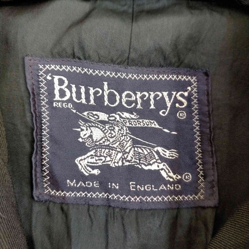 バーバリーズ BURBERRYS MADE IN INGLAND BURELLA ウールギャバジンステンカラーコート メンズ