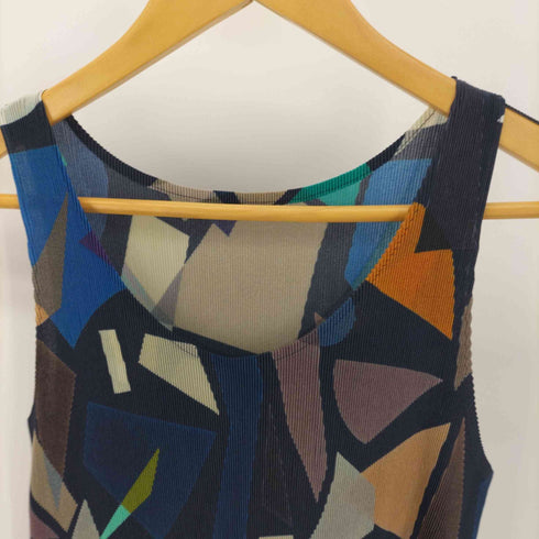 プリーツプリーズイッセイミヤケ PLEATS PLEASE ISSEY MIYAKE 総柄 ノースリーブ ブラウス トップス カットソー プルオーバー レディース