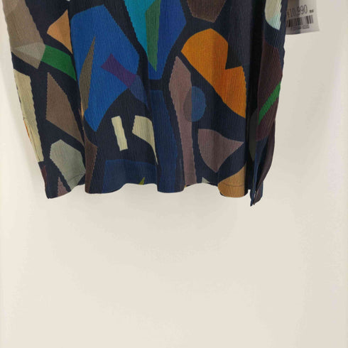 プリーツプリーズイッセイミヤケ PLEATS PLEASE ISSEY MIYAKE 総柄 ノースリーブ ブラウス トップス カットソー プルオーバー レディース