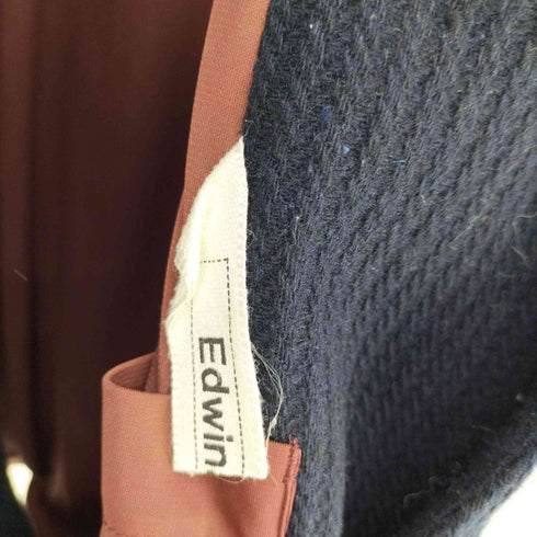 エドウィナホール Edwina Horl アンゴラウール ノーカラー ダブルブレスト コート メンズ JPN:S