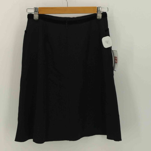フォクシー FOXEY BOUTIQUE スカートブティック ベロア リボン デザイン Aライン ミニ丈 スカート レディース JPN:40