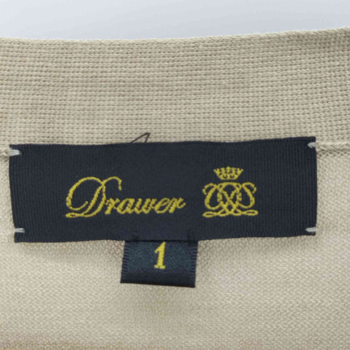 ドゥロワー Drawer 前開きコットンボタンカーディガン レディース JPN:1