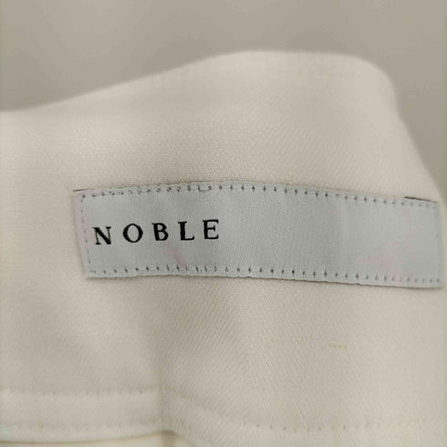 ノーブル Noble 22SS 綿麻 チノ フロント ボタン クロップド ワイド パンツ レディース DE:40
