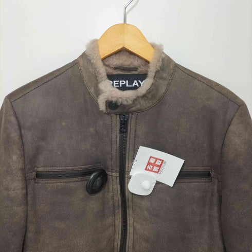 リプレイ REPLAY 裏地ファー ジップアップブルゾン レディース S
