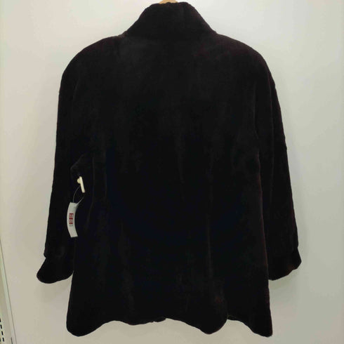 ブラックミンク シェアード コート レディース