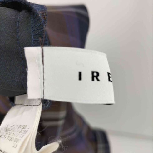 アイレネ IRENE チェック ベルト付き フレア ロング スカート レディース JPN:36