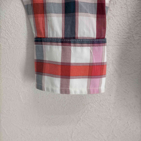 トミーヒルフィガー TOMMY HILFIGER FITTED チェック柄コットンシャツ レディース JPN:2