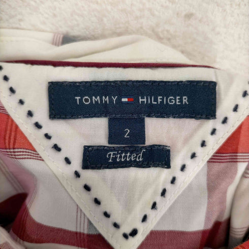 トミーヒルフィガー TOMMY HILFIGER FITTED チェック柄コットンシャツ レディース JPN:2