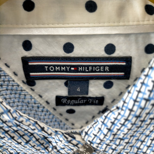 トミーヒルフィガー TOMMY HILFIGER REGULAR FIT 総柄コットンシャツ レディース JPN:4