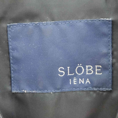 スローブイエナ SLOBE IENA ラムレザー ジップアップ マオカラー ジャケット レディース
