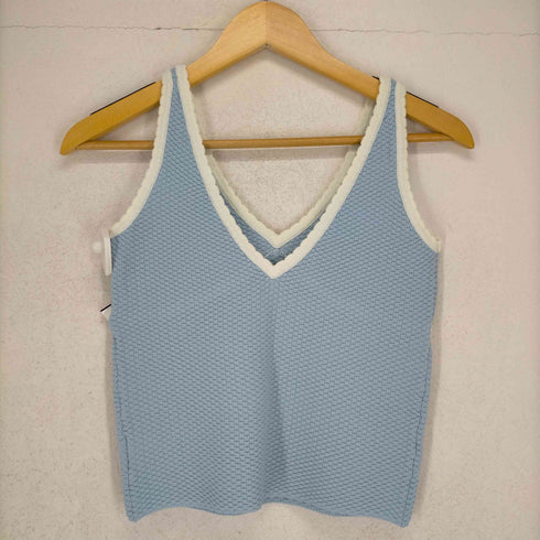 シールームリン Sea Room lynn miniスカラップバイカラーKnitトップス レディース JPN:S
