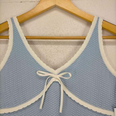 シールームリン Sea Room lynn miniスカラップバイカラーKnitトップス レディース JPN:S